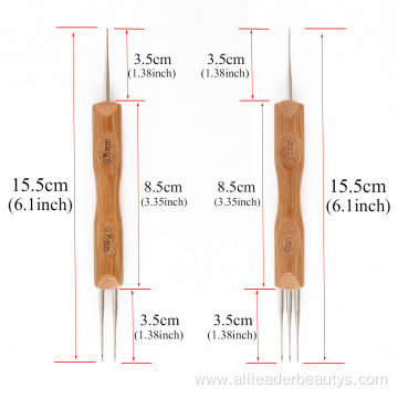 Double Ended Handmade Micro Crochet Hook for Hair